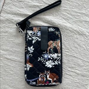 Vera Bradley Quilted Phone Wristlet - Black
